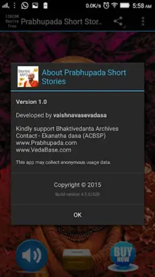 Prabhupada Short Stories android App screenshot 0